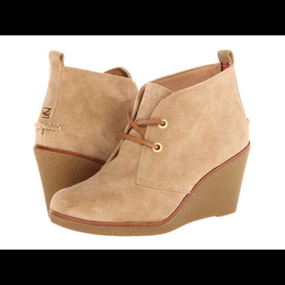 SPERRY Size 9 Ankle Boots Wedges Harlow